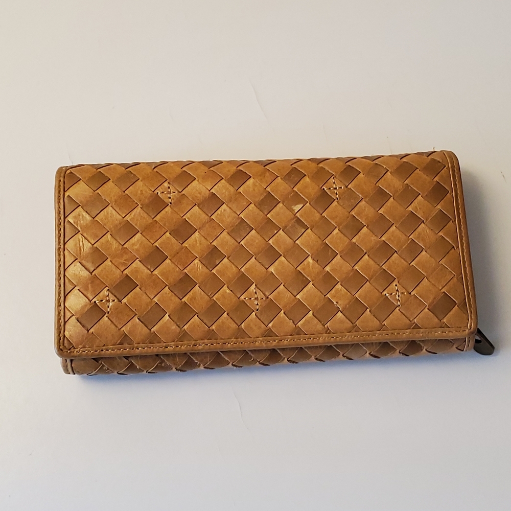 Vera Pelle Leather Weave Wallet